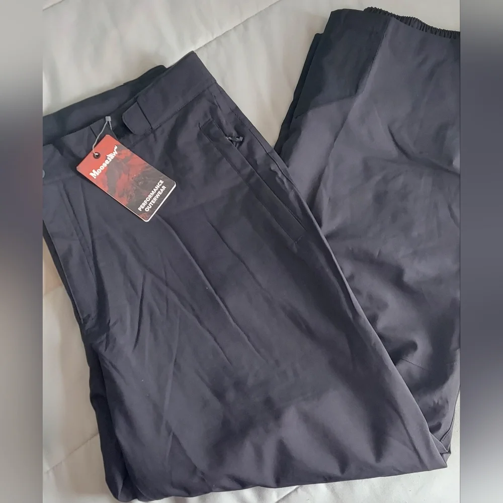 Moosejaw Black Performance Outerwear Men's Size Large Snow/Ski Pants New W/ Tags